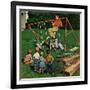 "Swing-set", June 16, 1956-Amos Sewell-Framed Giclee Print