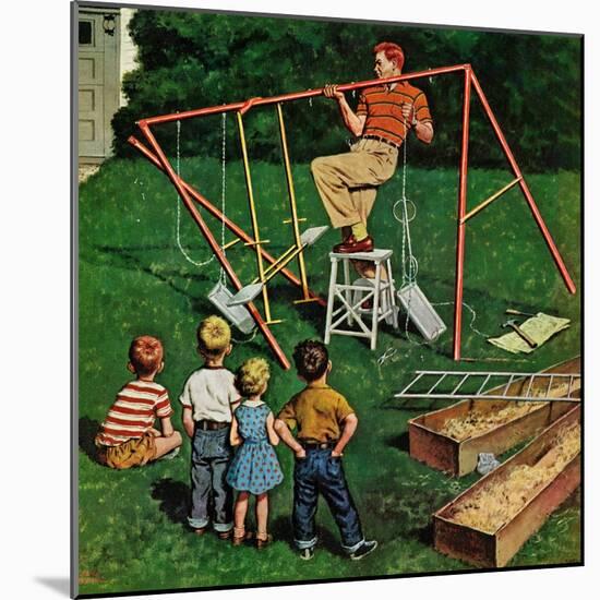 "Swing-set", June 16, 1956-Amos Sewell-Mounted Premium Giclee Print