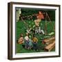 "Swing-set", June 16, 1956-Amos Sewell-Framed Giclee Print