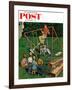 "Swing-set" Saturday Evening Post Cover, June 16, 1956-Amos Sewell-Framed Giclee Print