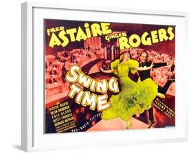 Swing Time, Ginger Rogers, Fred Astaire, 1936-null-Framed Art Print