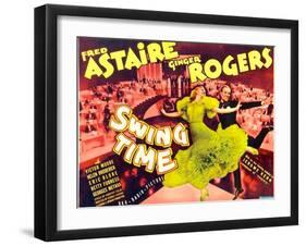 Swing Time, Ginger Rogers, Fred Astaire, 1936-null-Framed Art Print