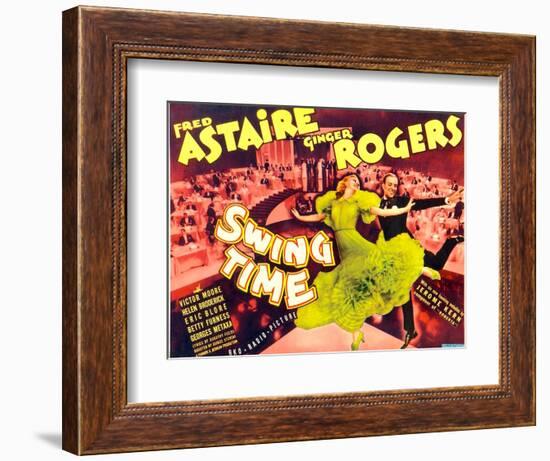 Swing Time, Ginger Rogers, Fred Astaire, 1936-null-Framed Art Print