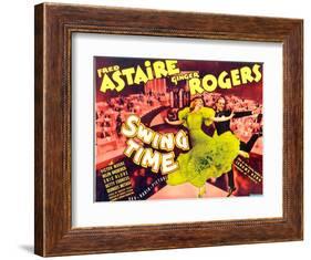 Swing Time, Ginger Rogers, Fred Astaire, 1936-null-Framed Art Print