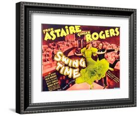 Swing Time, Ginger Rogers, Fred Astaire, 1936-null-Framed Art Print