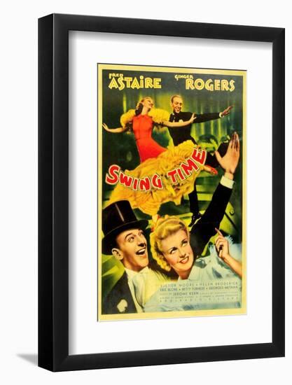 Swing Time, Ginger Rogers, Fred Astaire, Fred Astaire, Ginger Rogers, 1936-null-Framed Photo