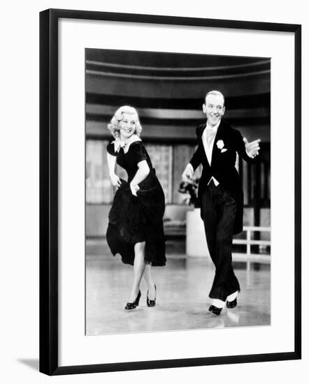 Swing Time, L-R: Ginger Rogers, Fred Astaire, 1936-null-Framed Photo