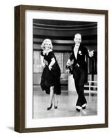 Swing Time, L-R: Ginger Rogers, Fred Astaire, 1936-null-Framed Photo