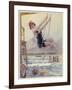 Swinging and Flirting-L. Usasal-Framed Art Print