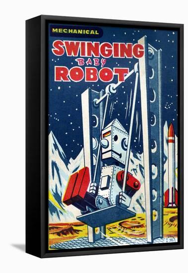 Swinging Baby Robot-null-Framed Stretched Canvas