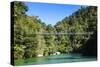 Swinging Bridge, Abel Tasman National Park, South Island, New Zealand, Pacific-Michael-Stretched Canvas