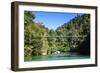 Swinging Bridge, Abel Tasman National Park, South Island, New Zealand, Pacific-Michael-Framed Photographic Print