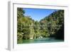 Swinging Bridge, Abel Tasman National Park, South Island, New Zealand, Pacific-Michael-Framed Photographic Print