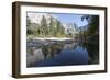 Swinging Bridge over Merced River, Cathedral Beach, Yosemite National Park, California, Usa-Jean Brooks-Framed Photographic Print