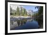 Swinging Bridge over Merced River, Cathedral Beach, Yosemite National Park, California, Usa-Jean Brooks-Framed Photographic Print