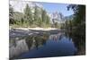 Swinging Bridge over Merced River, Cathedral Beach, Yosemite National Park, California, Usa-Jean Brooks-Mounted Photographic Print