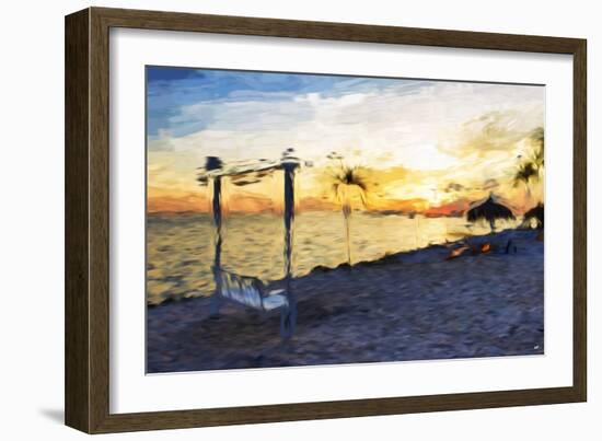 Swinging Chair III - In the Style of Oil Painting-Philippe Hugonnard-Framed Giclee Print