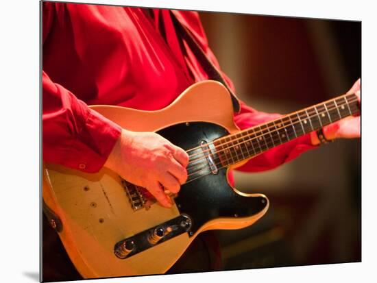 Swinging Guitar, Grand Ole Opry at Ryman Auditorium, Nashville, Tennessee, USA-Walter Bibikow-Mounted Photographic Print