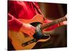 Swinging Guitar, Grand Ole Opry at Ryman Auditorium, Nashville, Tennessee, USA-Walter Bibikow-Stretched Canvas