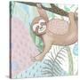 Swinging Sloth-Elizabeth Medley-Stretched Canvas