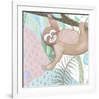 Swinging Sloth-Elizabeth Medley-Framed Art Print