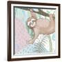Swinging Sloth-Elizabeth Medley-Framed Art Print