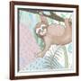 Swinging Sloth-Elizabeth Medley-Framed Art Print