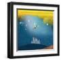 Swinging Through Stars-Nancy Tillman-Framed Art Print