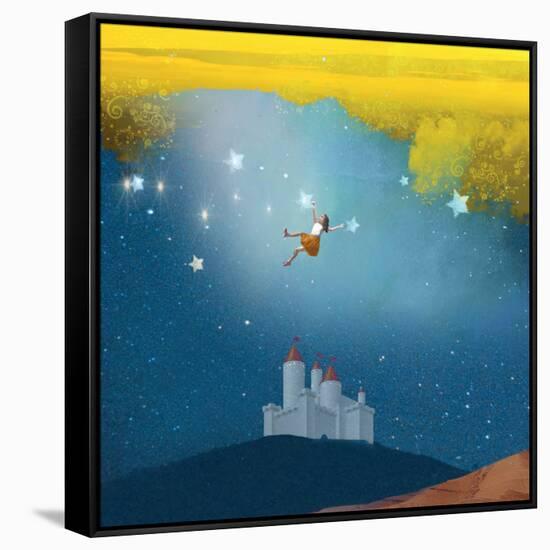 Swinging Through Stars-Nancy Tillman-Framed Stretched Canvas