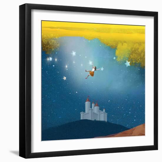 Swinging Through Stars-Nancy Tillman-Framed Art Print