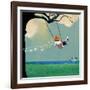 Swinging-Nancy Tillman-Framed Art Print