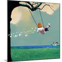 Swinging-Nancy Tillman-Mounted Art Print