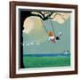 Swinging-Nancy Tillman-Framed Art Print