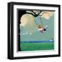 Swinging-Nancy Tillman-Framed Art Print