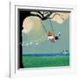 Swinging-Nancy Tillman-Framed Giclee Print