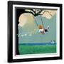 Swinging-Nancy Tillman-Framed Giclee Print