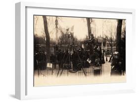 Swings on the Champs Élysées, Paris, 1905-null-Framed Giclee Print