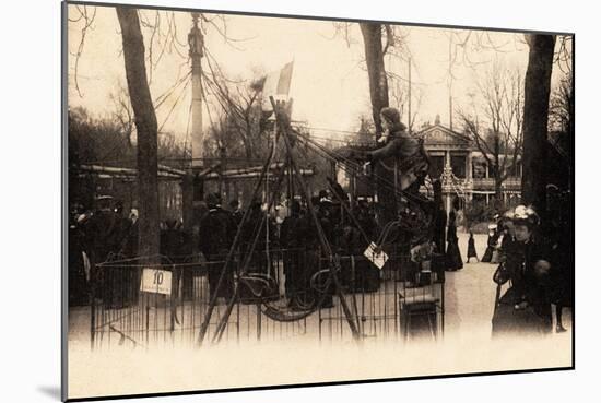 Swings on the Champs Élysées, Paris, 1905-null-Mounted Giclee Print