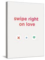 Swipe Right on Love-null-Stretched Canvas