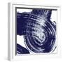 Swirl IV Navy-Piper Rhue-Framed Art Print