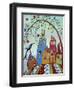 Swirl Tree Bird & Houses-Karla Gerard-Framed Giclee Print