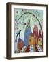 Swirl Tree Bird & Houses-Karla Gerard-Framed Giclee Print