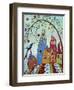 Swirl Tree Bird & Houses-Karla Gerard-Framed Premium Giclee Print