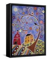 Swirl Tree House & Barn-Karla Gerard-Framed Stretched Canvas