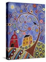 Swirl Tree House & Barn-Karla Gerard-Stretched Canvas