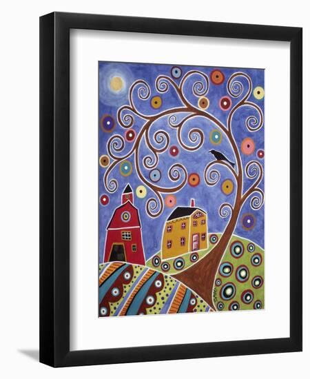 Swirl Tree House & Barn-Karla Gerard-Framed Premium Giclee Print