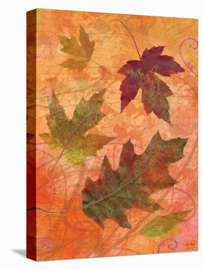 Swirling Autumn Leaves-Bee Sturgis-Stretched Canvas
