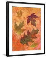 Swirling Autumn Leaves-Bee Sturgis-Framed Art Print