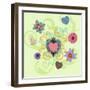 Swirling Big Heart-Art Licensing Studio-Framed Giclee Print