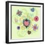 Swirling Big Heart-Art Licensing Studio-Framed Giclee Print